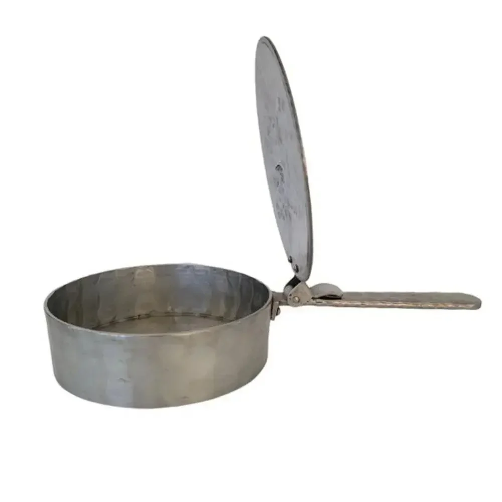 Vintage Everlast Hand Forged Hammered Aluminum Silent Butler Crumb Catcher 1930s